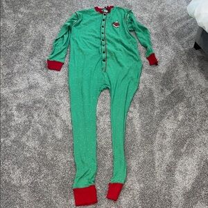 NWT Lazy One Festive Green and Red Flapjacks Onesie